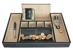 Valet tray (coins not included) from Amazon